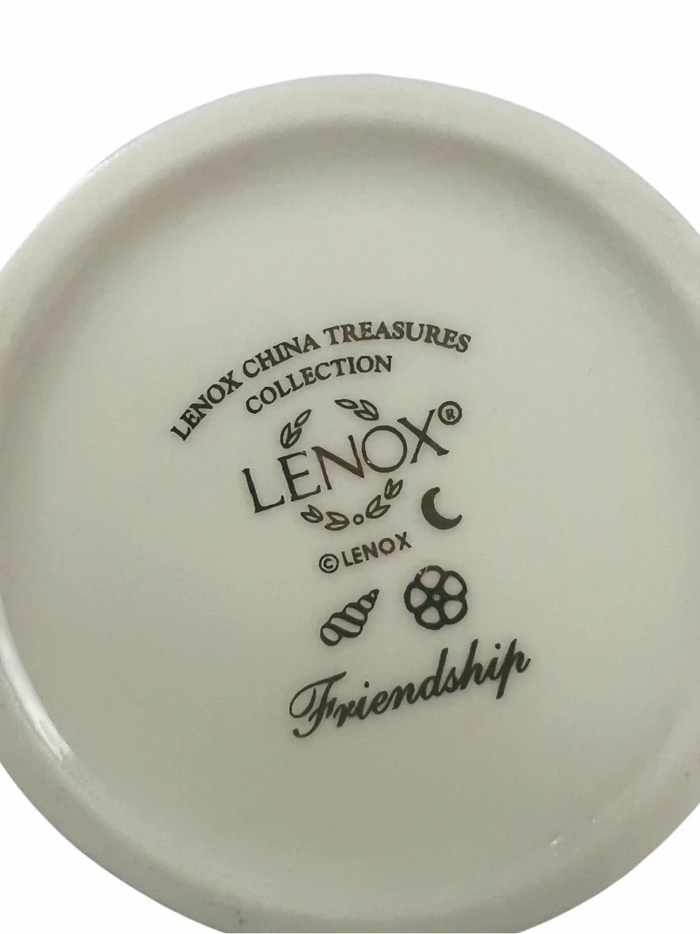 Vintage Lenox Sentiments Collection Friendship Porcelain Trinket Box